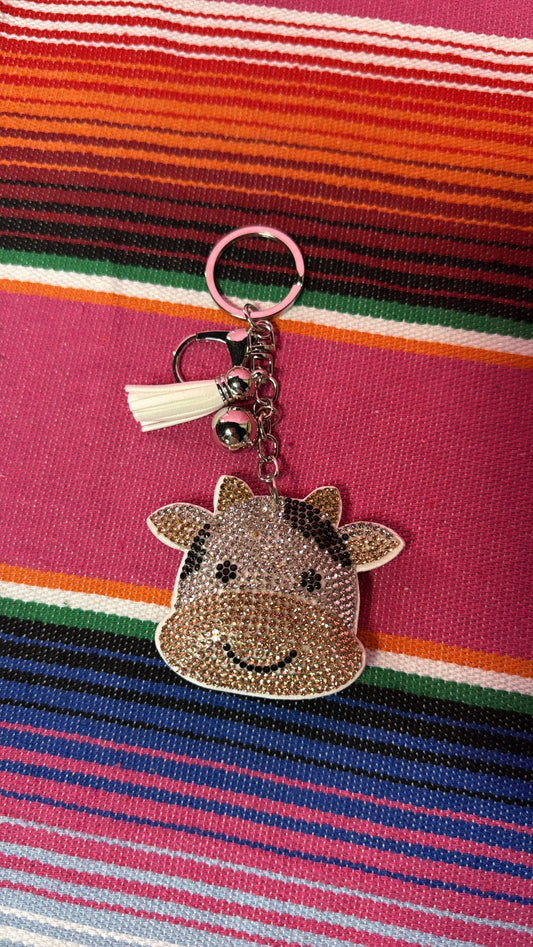 Cow keychain